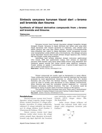 Sintesis senyawa turunan tiazol dari α-bromo asil bromida dan tiourea