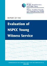 Evaluation of NSPCC Young Witness Service - Department of ...