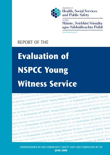 Evaluation of NSPCC Young Witness Service - Department of ...