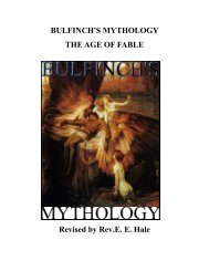 BULFINCH'S MYTHOLOGY THE AGE OF FABLE Revised by Rev ...