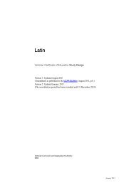 Latin Study Design - Victorian Curriculum and Assessment Authority