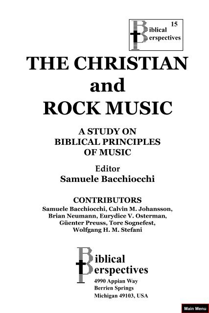 The Christian And Rock Music