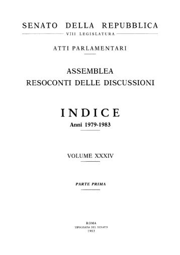 senato della repubblica - Parlamento Italiano