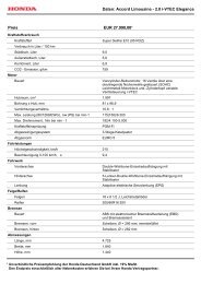 Daten: Accord Limousine - 2.0 i-VTEC Elegance