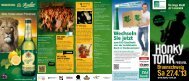 Faltblatt/Heft zum Festival - Honky Tonk