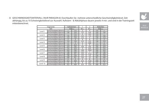 Bedienungsanleitung Paragon 6 / Paragon 5 ... - Horizon Fitness