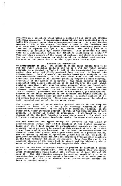 liquefaction pathways of bituminous subbituminous coals andtheir