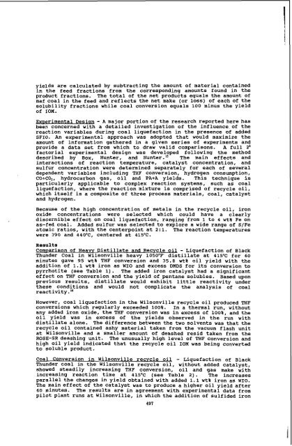 liquefaction pathways of bituminous subbituminous coals andtheir