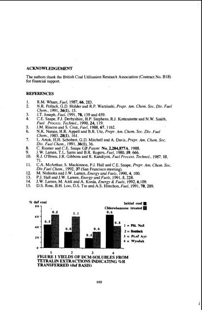 liquefaction pathways of bituminous subbituminous coals andtheir