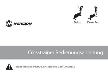 Bedienungsanleitung Delos Serie - Horizon Fitness