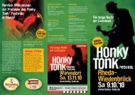 Rheda- Wiedenbrück Sa 9.10.'10 - Honky Tonk