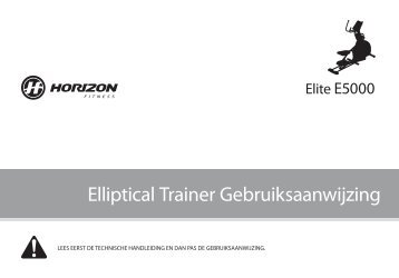 Gebruiksaanwijzing Elite E5000 - Horizon Fitness