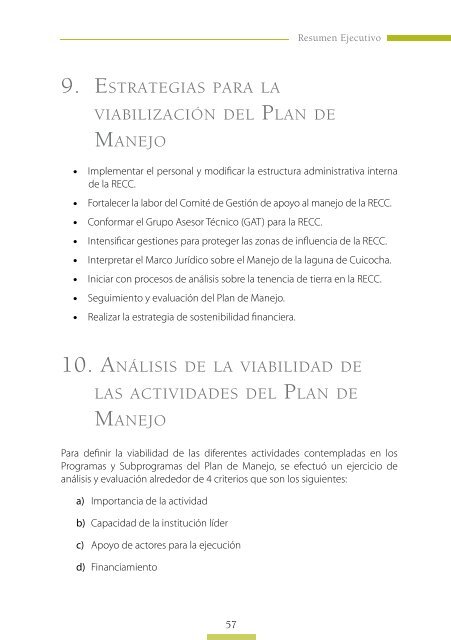 Resumen Ejecutivo - Ministerio del Ambiente