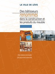 Des bâtisseurs renommés dans la construction et les - Ville de Lévis