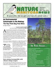 View/Download Newsletter (.pdf, 5.21 MB) - Nature Manitoba