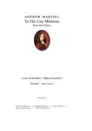 andrew marvell To His Coy Mistress - Liceo Scientifico Statale ...