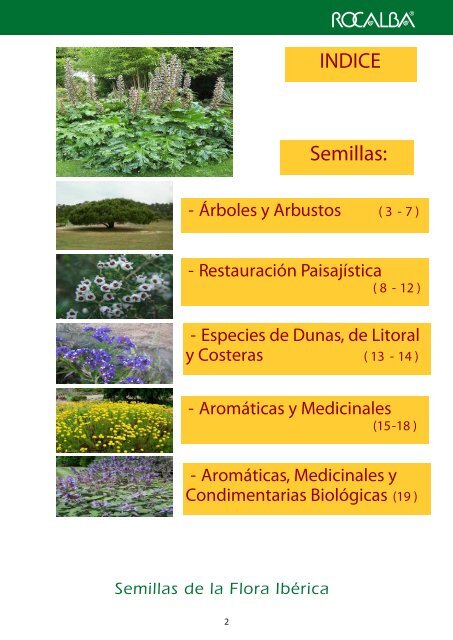Semillas de la Flora Ibérica - Rocalba