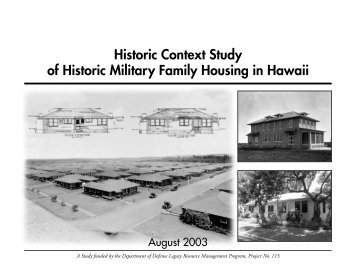 Historic Context Study of Historic Military Family Housing in ... - denix