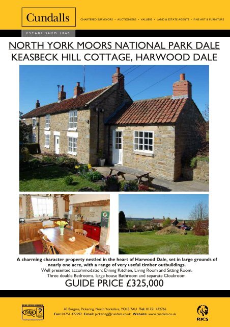 north york moors national park dale keasbeck hill cottage ... - Cundalls