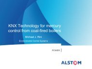 KNX Technology for mercury control from coal-fired boilers