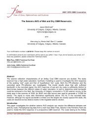 The seismic AVO of wet and dry CBM - Consortium for Research in ...