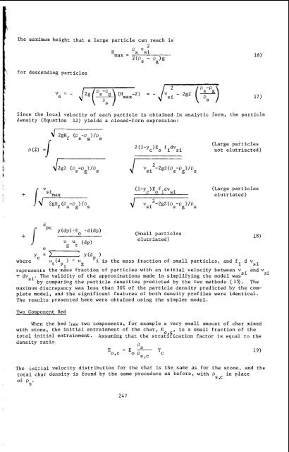 the coking properties of coal at elevated pressures. - Argonne ...