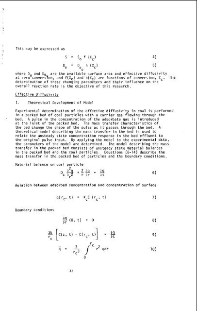 the coking properties of coal at elevated pressures. - Argonne ...