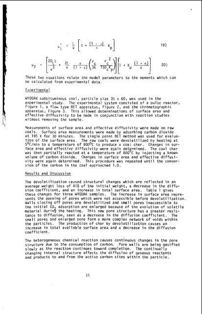 the coking properties of coal at elevated pressures. - Argonne ...