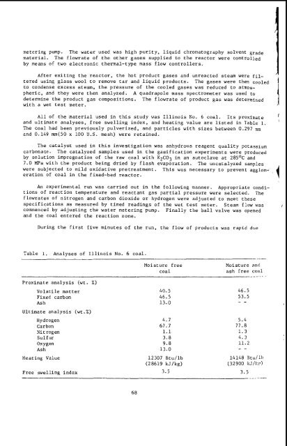 the coking properties of coal at elevated pressures. - Argonne ...