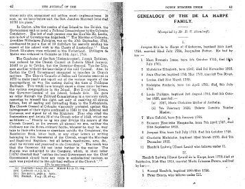 GENEALOGY OF THE DE LA HARPE FAMILY. - Dutch Burgher ...