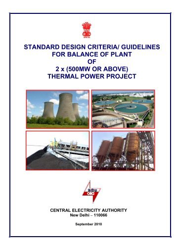 Standard Design Criteria - Central Electricity Authority