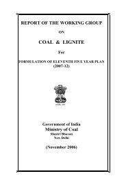 COAL & LIGNITE - of Planning Commission