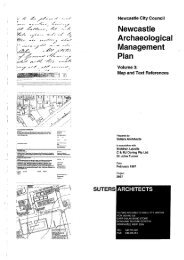 Archaeological Management Plan Volume 3 - Newcastle City Council