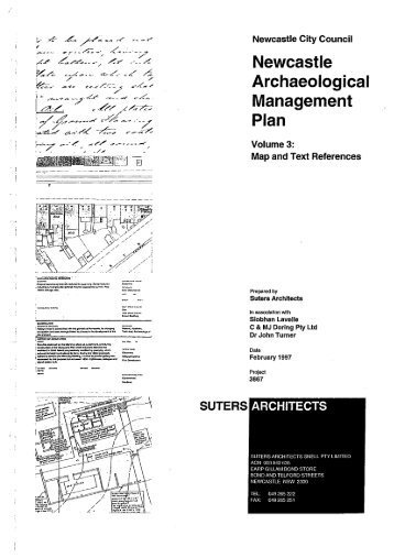 Archaeological Management Plan Volume 3 - Newcastle City Council