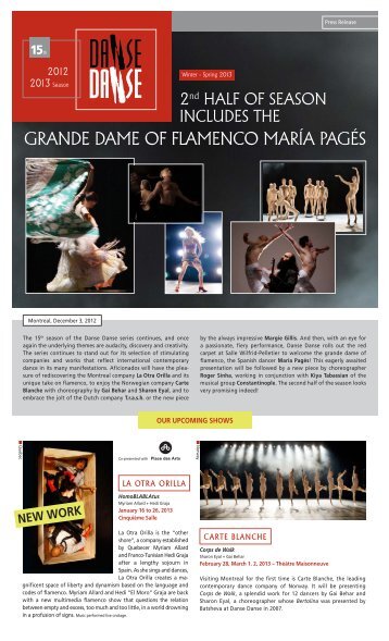 grande dame of flamenco maría Pagés - Danse Danse