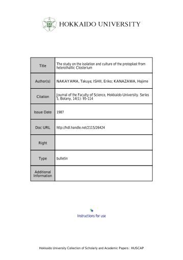 The study on the isolation and culture of the protoplast from ...