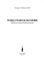 Zajrzyj do książki (*.pdf) - Wydawnictwo FLOS CARMELI