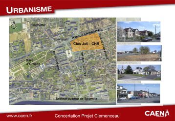 urbanisme : projet Clémenceau CONCERTATION - Ville de Caen