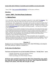 Lesson : WW1 - The Paris Peace Conference I- : Making Peace ...