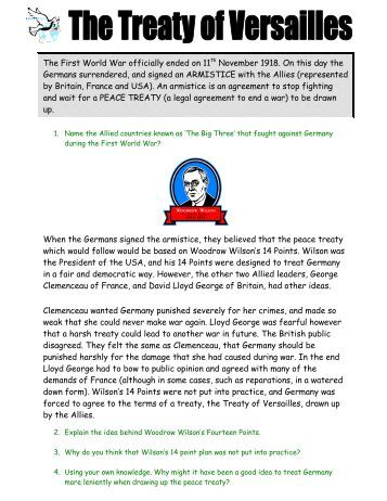 Printables Treaty Of Versailles Worksheet assignment looking at evidence treaty of versailles the worksheet