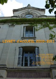 LIVRET d'ACCUEIL 2010-2011 - Cité Scolaire G. Clemenceau