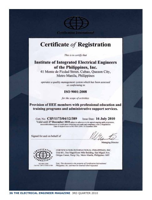 The Electrical Engineer - Institute of Integrated Electrical Engineers ...