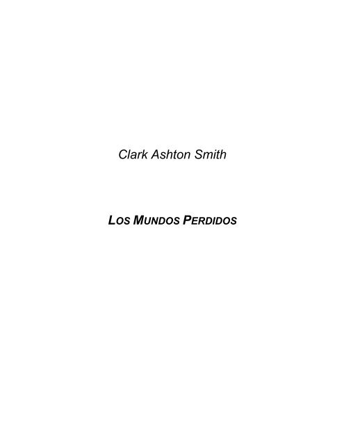 Clark Ashton Smith - Sacerdotes Operarios Diocesanos