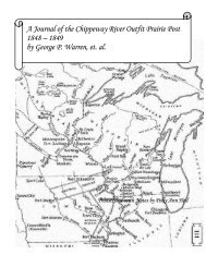 A Journal of the Chippeway River Outfit Prairie - University of ...