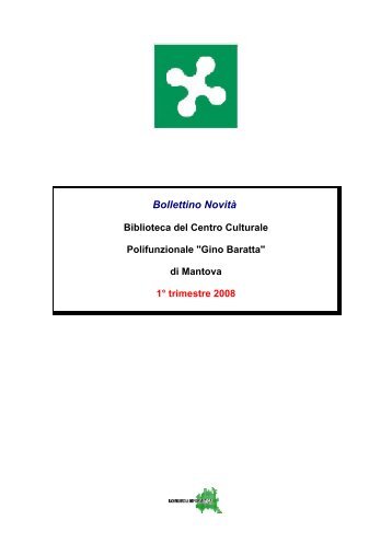Download - Bollettino Novità - Biblioteca Mediateca Gino Baratta