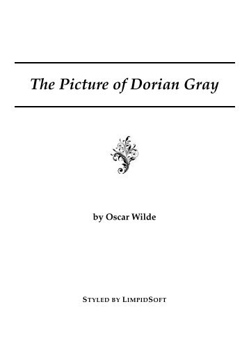 The Picture of Dorian Gray - LimpidSoft