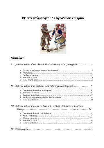 Dossier pedagogique Revolution Francaise - Consulat Général de ...