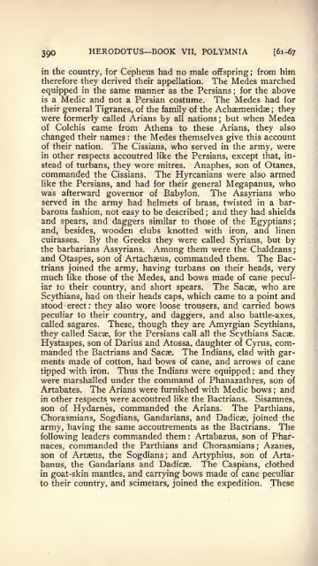 The histories of Herodotus;