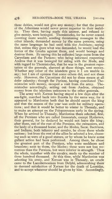 The histories of Herodotus;