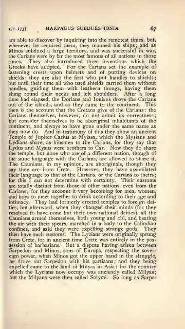 The histories of Herodotus;